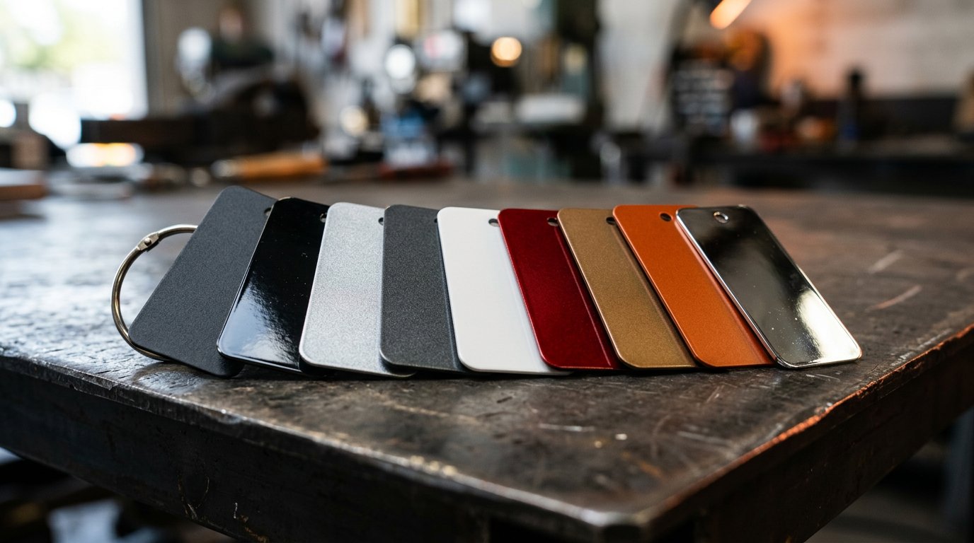 Powder coating color samples